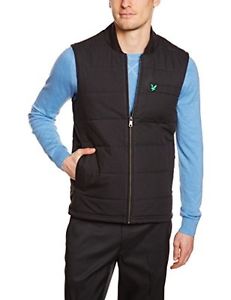 Lyle and Scott - Gilet da golf da uomo, nero (Nero), L