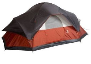 Coleman 8 Person Red Canyon Family Tent Hiking Camping Outdoor Waterproof Red