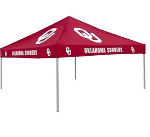 Logo Chair NCAA Oklahoma 9' x 9' Solid Color Tent Retracts Durable Shelter New