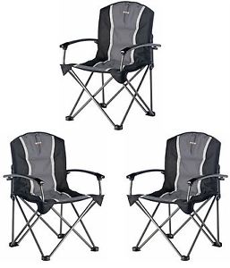 Vango Kraken Oversized Chair Heavy Duty Max Load 180kg (28 Stone) - 3 Chairs