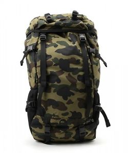 A BATHING APE PORTER 1ST CAMO RUCK SACK Green Backpack Hiking Bag New From Japan