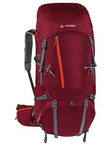 VAUDE CENTAURI 75+10L Trekking Backpack Mulitiday Hiking Rucksack Indian Red