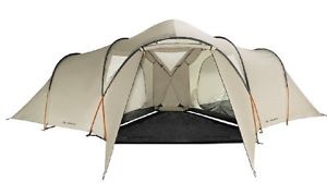 VAUDE, Tenda Zelt Badawi Long 6p , Beige (sand), 710 x 450 x 215 cm