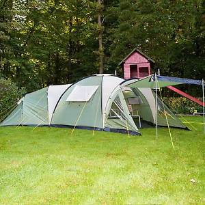 skandika Korsika 10 Tenda campeggio 10 pers zanzariera 3 Cabine 760x720cm nuova