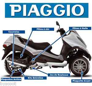 Pacchetto revisione manutenzione PIAGGIO MP3 origine cintura filtro piastrine