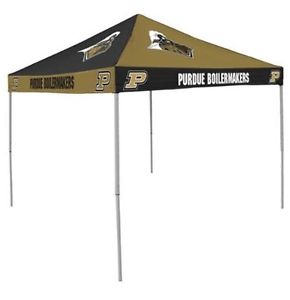 Purdue Logo Checkerboard Tent Retracts Durable Denier Polyester Waterproof New