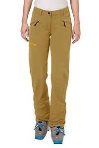 Vaude, Pantaloni Donna Valluga Touring, Beige (Ochre), 40