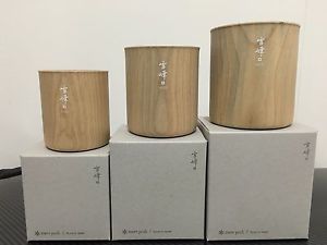 Snow peak Seppou Wooden Stacking Mug (Set of 3) camping cup coleman