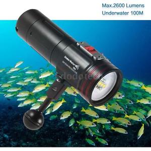 ARCHON D34VR XM-L U2 Diving Underwater Video Flashlight LED Torch Light B2C4