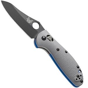 Benchmade Knife 555BK-1 Mini Griptilian Black Plain Edge Sheepsfoot Style Blade