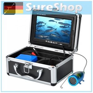 UNDERWATER FISHING CAMERA 7" LCD PROTECTIVE CARRY CASE 12 LED 15 METER DEPTHS