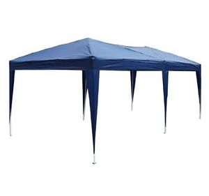 Pop Up Canopy Royal Blue 10 x 20-Feet Easy To Assemble Party Tent Outdoor Gazebo