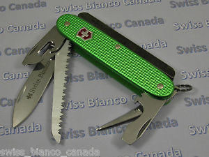 Swiss Bianco Exclusive Firesteel Victorinox Farmer Green Alox Swiss Army Knife