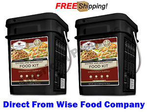 Two Wise Food Company 84 Servings Emergency Breakfast & Entree Kit "Gluten Free"