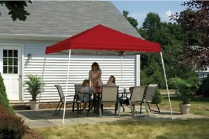 ShelterLogic 12'x12' Sport Pop-Up Canopy Slant Leg Red with Cover Sturdy Stylish