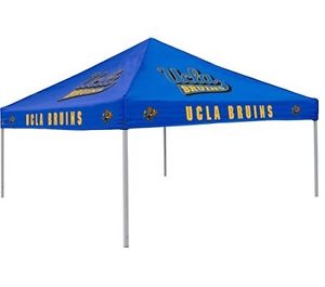 UCLA 9' x 9' Solid Color Tent Blue Durable Polyester Retract Easy Moving Storage