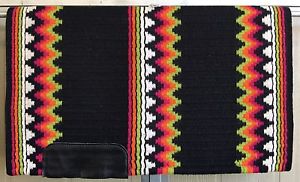 Golden West Lori Heckaman Wool Show Saddle Pad Blanket 33 X 40"