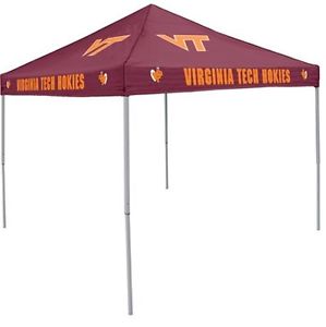 Logo Chair NCAA Virginia Tech 9' x 9' Solid Color Tent Retracts Durable Canopy