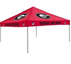 Logo Chair NCAA Georgia 9' x 9' Solid Color Tent Durable Water Resistant Canopy