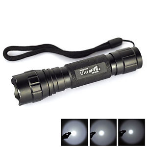 2000LM Cree XM-L T6 LED UltraFire WF-501B 18650 Tactical Flashlight Torch Lamps