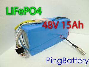 LiFePO4 48V 15Ah Lithium Battery for Electric Bike Scooter Ping Battery