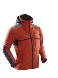 X-Bionic, Giacca outdoor a 3 strati Uomo Men, Arancione (Orange/Bluemarine), 46