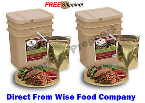 Two Wise Food Company 60 Servings Freeze-Dried Meat Bucket Emergency Food Supply