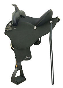 Abetta Stealth Comfort Trail Western Saddle - 15",16",17"- 2 Tree Size Options