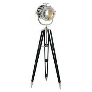 Woodland Import 46681 Tripod Spot Light with Silvery Metallic Finish