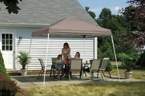 ShelterLogic 12'x12' Sport Pop-Up Canopy Slant Leg with Cover Desert Bronze New