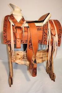 "15" Montura Charra -  Saddle - Horse Saddle - Cincelada Fina -#2795