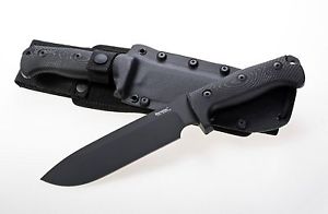 LionSteel Olive M7 Black Sleipner HRC 60 - 61° Jagdmesser Schwarz Survival Bush