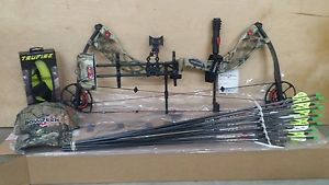 2016 Bowtech CARBON KNIGHT RAK PACKAGE NEW 1 DZ. ARROWS AND REALEASE 60-70# Camo