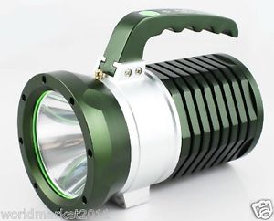 Aluminum Alloy Bright Light Long Shots Waterproof Flashlight Torch Lamp Green &$