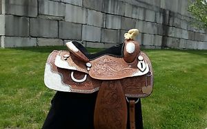 Custom western show saddle