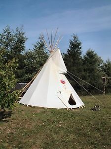Ø 6m (19.7 ft)  Tipi -  Indian tent -  tepee   Sioux Style