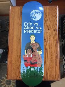 Eric Koston Girl Skateboards Berrics Alien vs Predator rare signed deck