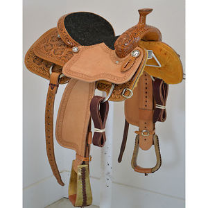 New! 14" Cactus Saddlery Team Roping Saddle Code: CACTUS14TR12FLPT