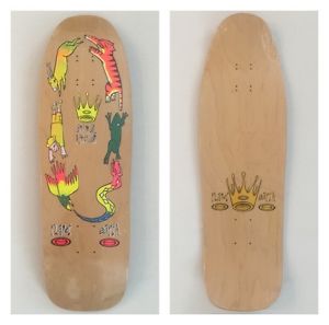 ANIMAL KINGDOM PLANET EARTH SKATEBOARDS-BLENDER GONZALES OLD SCHOOL SHAPE DECK