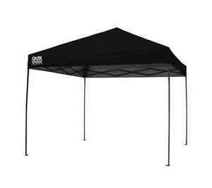 Quik Shade Expedition 10 x 10 ft. Black Instant Canopy Sun Tent Carry Bag Pack