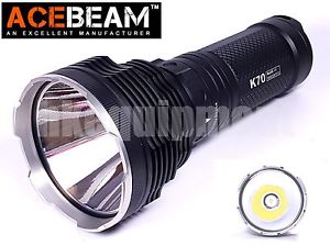 ACEBeam K70 Cree XHP35 HI LED 2600lm 1300m Magnetic Ring Flashlight Black