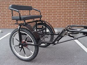 Pony Carriage:  two wheel mini cart with hydraulic brake, Wheel size 18"