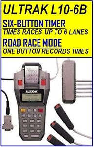 Six-Lane ULTRAK L10-6B Timer w/ Printer, Computer Interface and 6 Lane Buttons