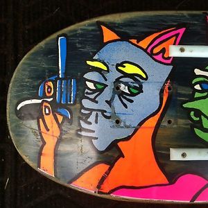 Vintage World Industries Skateboard Deck - Skater: Ron Chatman - "Masks"