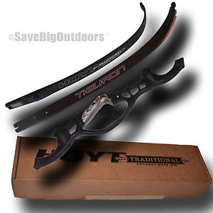 New RH HOYT Archery Black Tiburon Recurve Bow  Blackout 62" 50lb - FREE ship