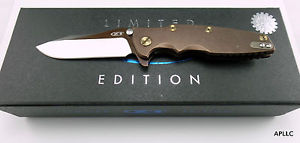 Zero Tolerance 0392BRNGLD Limited Edition Hinderer Design Messer Ser # 0232