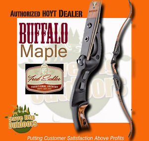 RH HOYT Buffallo Buffalo Recurve Bow Maple and Black 60" 45lb FREE ship 223760