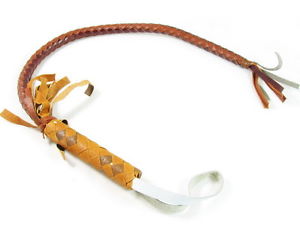 Mongolian Leather Horse Whip riding tack Crop Handmade hand braided Strong NEW