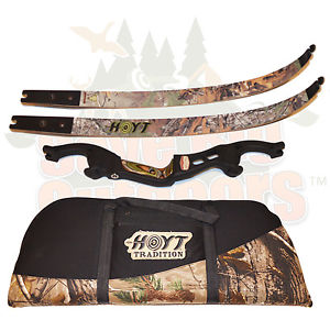 RH HOYT Buffallo Buffalo Recurve Bow Black Riser RT XTRA Camo Limbs  62" 45lb