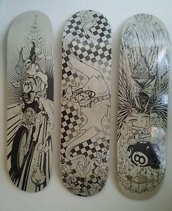 Jeremy Fish skateboard decks set of 3 limited edition of 200